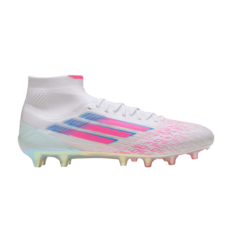 adidas Wmns Adizero F50 Sparkfusion Elite Mid FG AG 'Future Icons Trinity Pack' — Cloud White/Lucid Pink/Cloud White