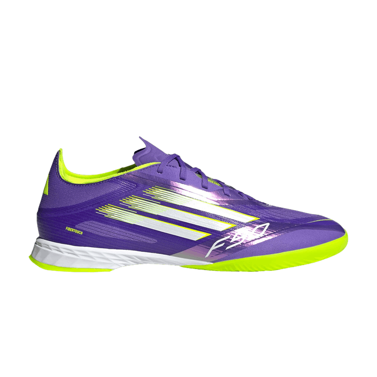 adidas Adizero F50 Pro IN 'Radiant Blaze Pack' — Purple Rush/Cloud White/Lucid Lemon
