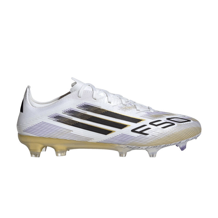 adidas Adizero F50 Pro FG 'Road to Glory Pack' — Cloud White/Core Black/Gold Metallic