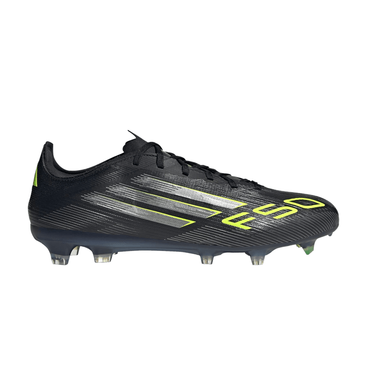 adidas Adizero F50 Pro FG 'Electric Stealth Pack' — Core Black/Iron Metallic/Lucid Lemon