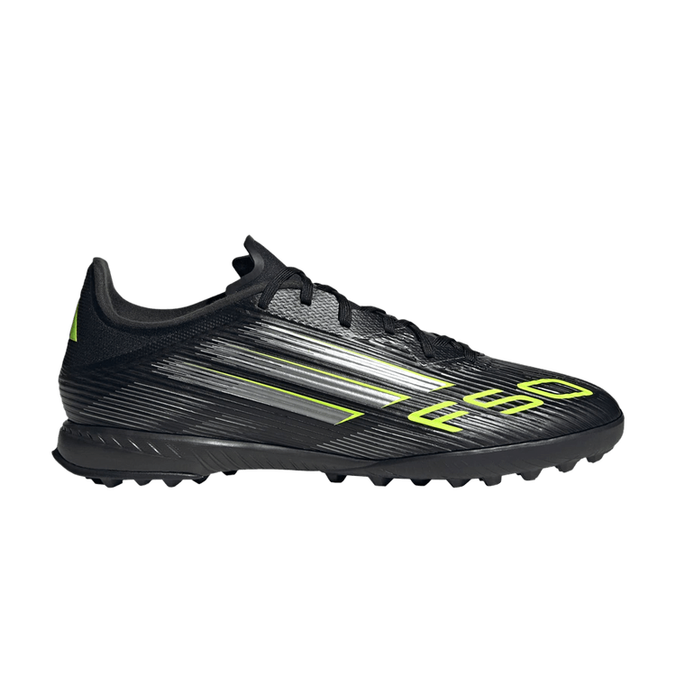 adidas Adizero F50 League TF 'Electric Stealth Pack' — Core Black/Iron Metallic/Lucid Lemon
