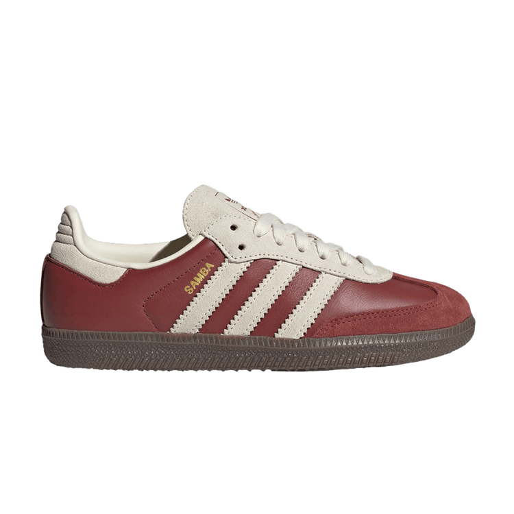 Adidas Samba OG J 'Preloved Ruby Cream White' — Preloved Ruby/Cream White/Gum