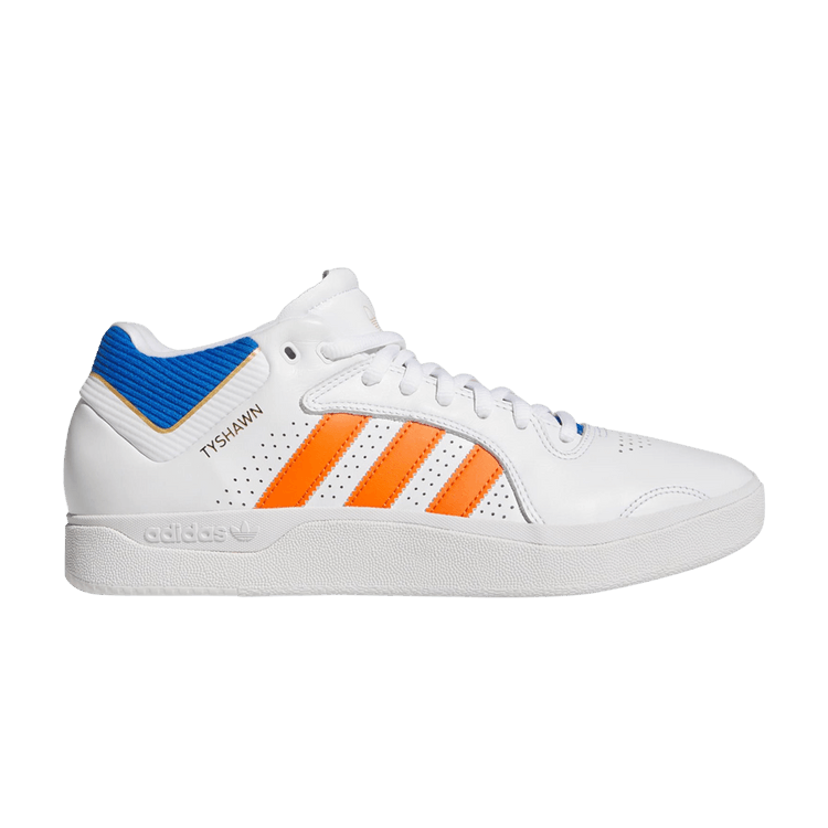 Adidas Tyshawn 'White Orange Blue Bird' — Cloud White/Orange/Blue Bird