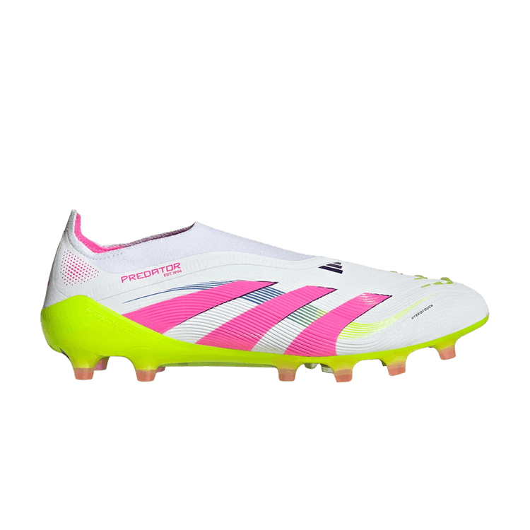 adidas Predator 24 Elite Laceless AG 'Celestial Victory Pack' — Cloud White/Lucid Pink/Lucid Lemon