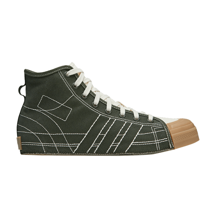 adidas Y-3 Nizza High 'Night Cargo Contrast Stitch' — Night Cargo/Cream White/Gum