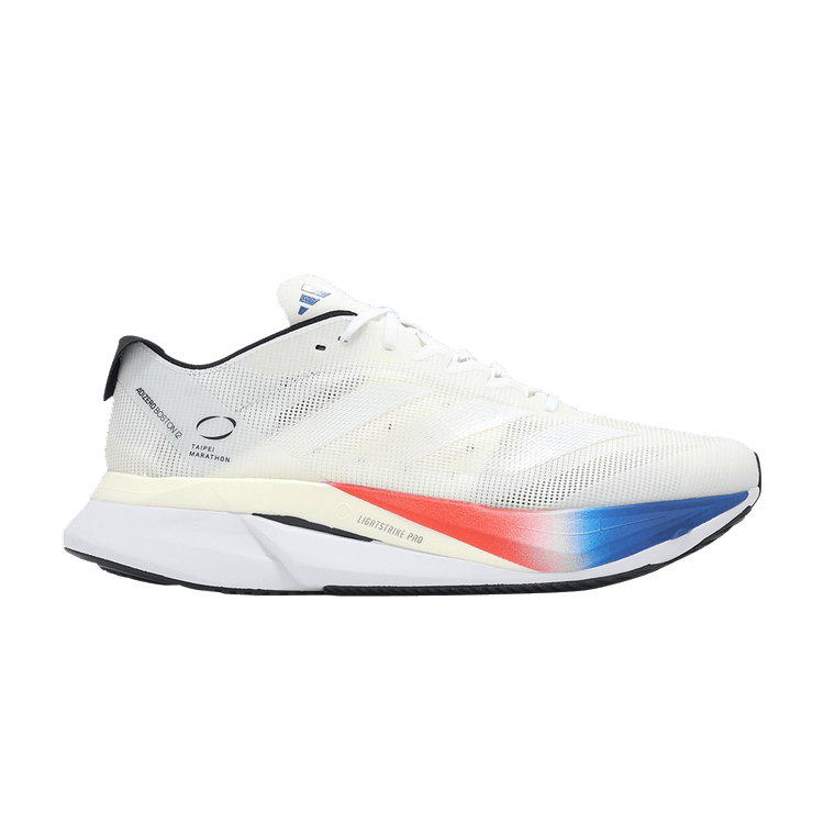 Adidas Adizero Boston 12 'Taipei Marathon' — Cloud White/Cloud White/Cloud White