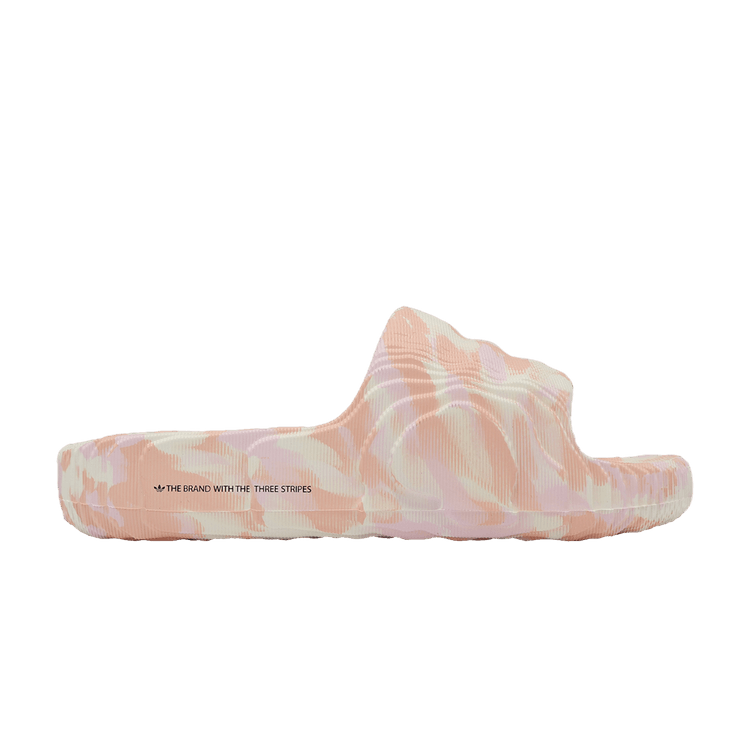 Adidas Wmns Adilette 22 Slide 'Cream Glow Pink' — Cream White/Glow Pink/Clear Pink