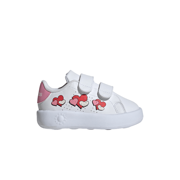 Adidas Advantage Base 2.0 I 'Hearts' — Cloud White/Bliss Pink/Semi Lucid Red