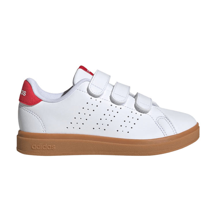 adidas Advantage Base 2.0 C 'White Pure Ruby Gum' — Cloud White/Pure Ruby/Gum