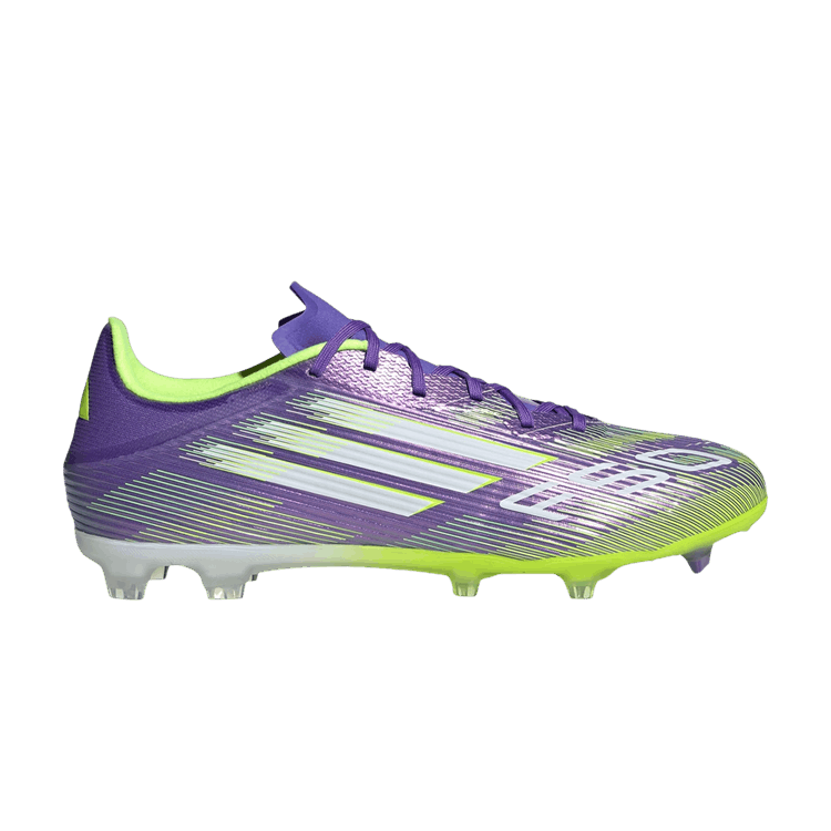adidas Adizero F50 League FG MG 'Radiant Blaze Pack' — Purple Rush/Cloud White/Lucid Lemon