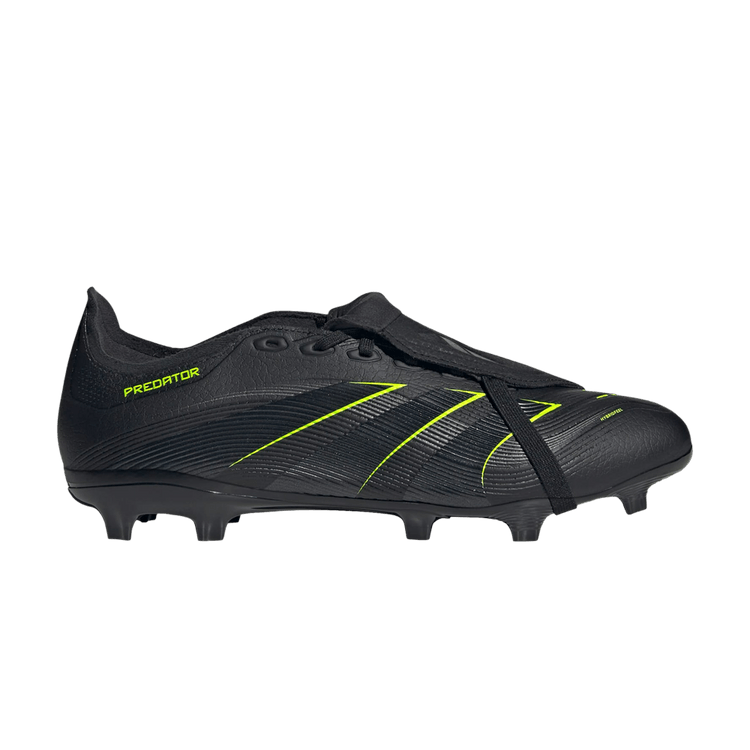 adidas Predator League Foldover Tongue FG MG 'Electric Stealth Pack' — Core Black/Carbon/Lucid Lemon
