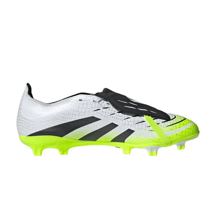 adidas Predator League Foldover Tongue FG MG 'Cloud White Lucid Lemon' — Cloud White/Core Black/Lucid Lemon