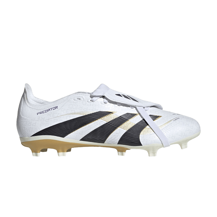 adidas Predator 24 League Foldover Tongue FG MG 'Road to Glory Pack' — Cloud White/Core Black/Gold Metallic