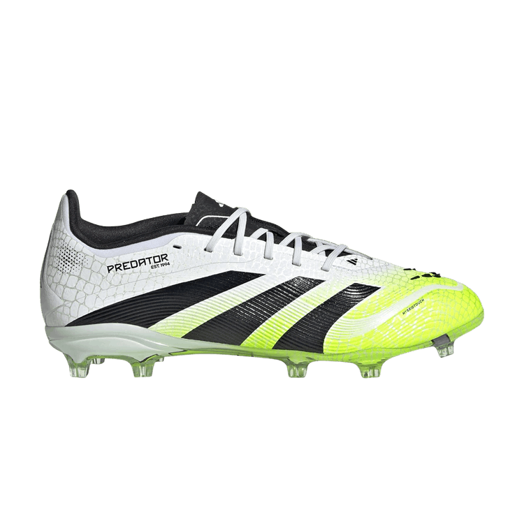 Adidas Predator Elite FG J 'Cloud White Lucid Lemon' — Cloud White/Core Black/Lucid Lemon