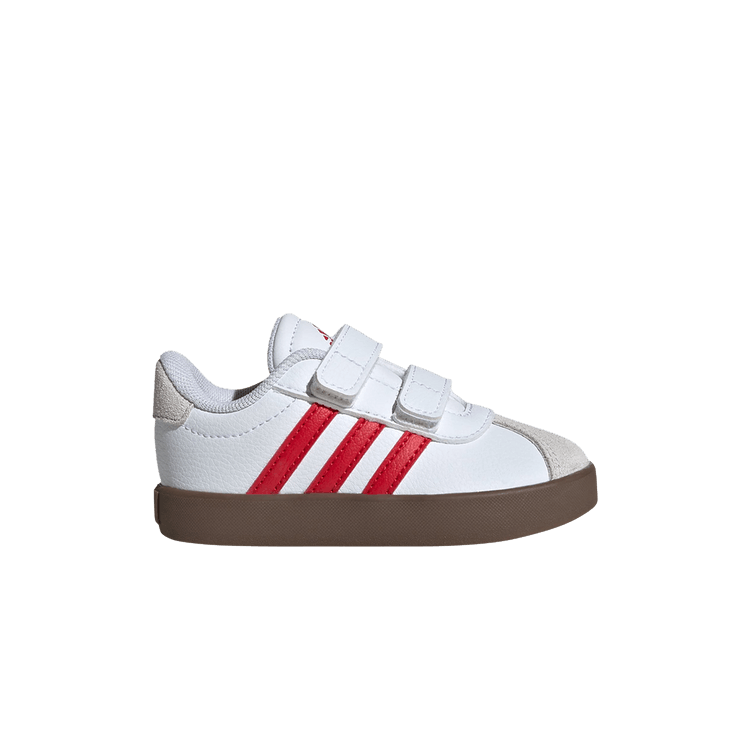 Adidas VL Court 3.0 I 'White Scarlet Gum' — Cloud White/Better Scarlet/Grey One