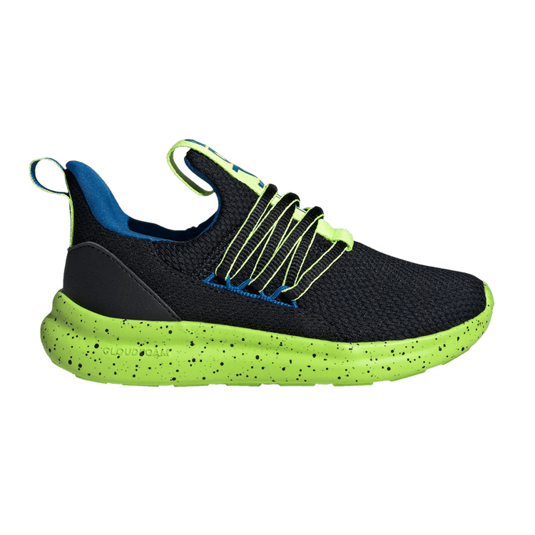 Adidas Lite Racer Adapt 7.0 K 'Black Lucid Lemon Speckled' — Core Black/Lucid Lemon/Bright Royal