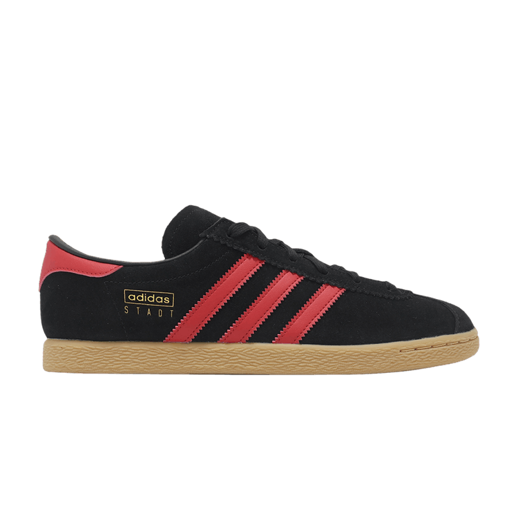 Adidas Stadt 'Black Scarlet Gum' — Core Black/Better Scarlet/Gold Metallic