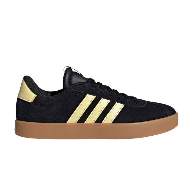 Adidas Wmns VL Court 3.0 'Black Almost Yellow' — Core Black/Almost Yellow/Cloud White
