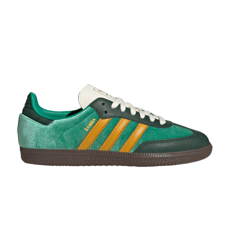 adidas Wmns Samba OG 'Green Preloved Yellow Velvet' — Court Green/Preloved Yellow/Collegiate Green
