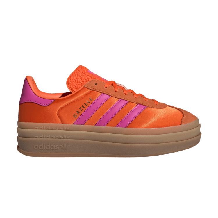 adidas Wmns Gazelle Bold 'Orange Lucid Fuchsia Satin' — Orange/Semi Lucid Fuchsia/Orange