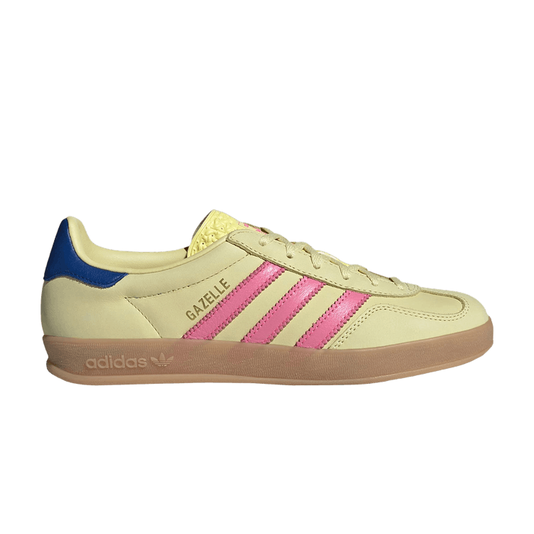 adidas Gazelle Indoor 'Powder Yellow Lucid Pink' — Powder Yellow/Lucid Pink/Royal Blue