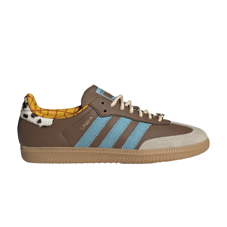 Toy Story x adidas Samba OG J 'Woody' — Preloved Brown/Preloved Blue/Alumina