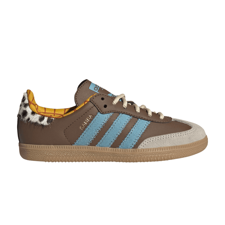 Toy Story x adidas Samba OG C 'Woody' — Preloved Brown/Preloved Blue/Alumina