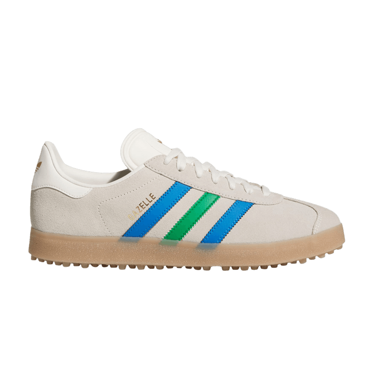 adidas Gazelle Spikeless Golf 'Chalk White Green Blue Bird' — Chalk White/Green/Blue Bird