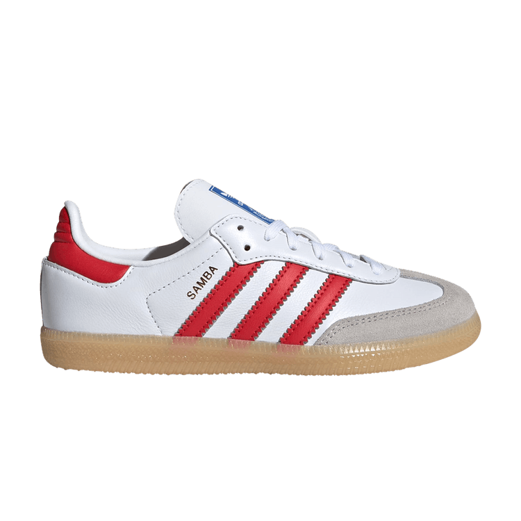 adidas Samba OG C 'White Collegiate Red Gum' — Cloud White/Collegiate Red/Gum