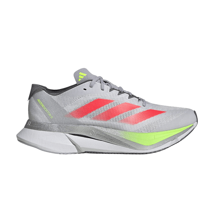adidas Wmns Adizero Boston 12 'Dash Grey Lucid Red Lucid Lemon' — Dash Grey/Lucid Red/Lucid Lemon