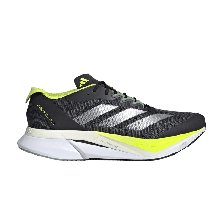 adidas Adizero Boston 12 'Aurora Ink Silver Metallic Pulse Lime' — Aurora Ink/Silver Metallic/Pulse Lime