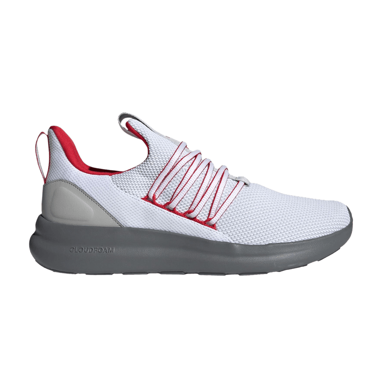 adidas Lite Racer Adapt 7.0 'White Scarlet Grey' — Cloud White/Better Scarlet/Grey Two