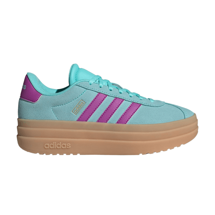 adidas VL Court Bold J 'Flash Aqua Purple Burst' — Flash Aqua/Purple Burst/Gum