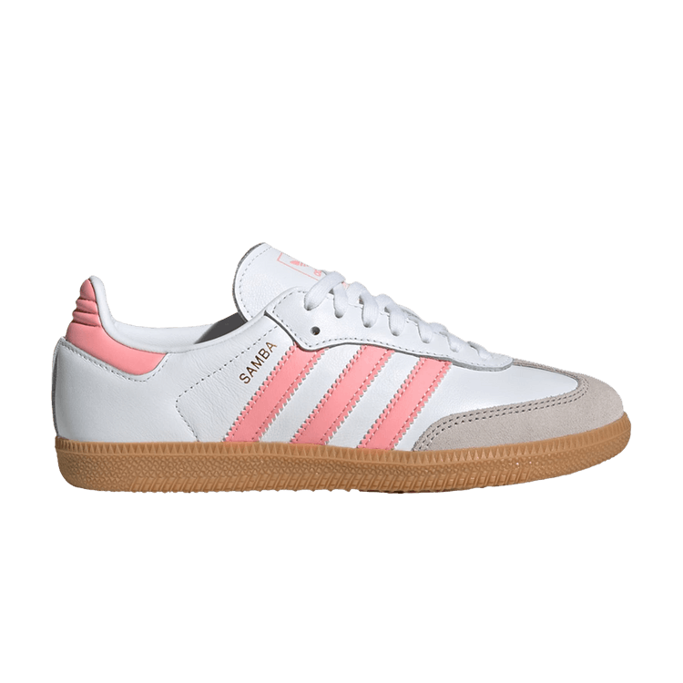 adidas Samba OG J 'White Semi Pink Spark' — Cloud White/Semi Pink Spark/Gum