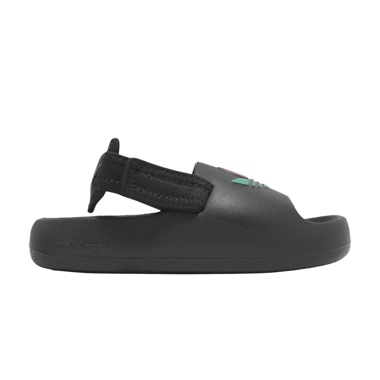Adidas adiFOM Adilette Slide C 'Black Scarlet Green' — Core Black/Cloud White/Better Scarlet