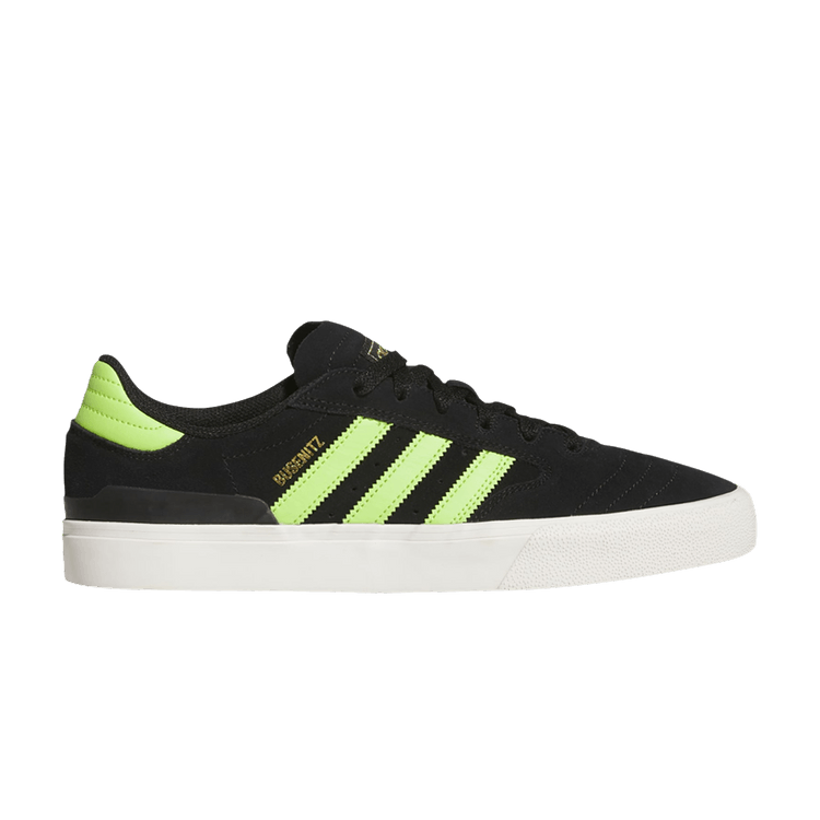 Adidas Busenitz Vulc 2 'Black Solar Slime' — Core Black/Solar Slime/Gold Metallic
