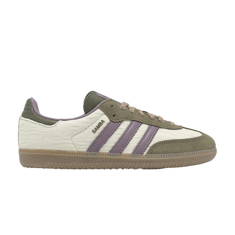 Adidas Samba OG 'Legacy Purple Olive Strata' — Alumina/Legacy Purple/Olive Strata