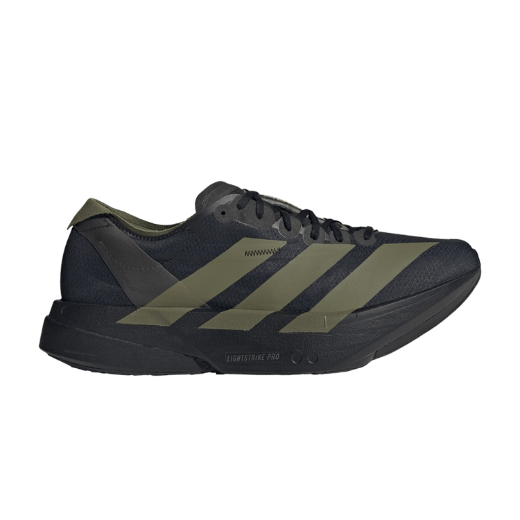 adidas Adizero Adios Pro 4 'Black Focus Olive' — Core Black/Focus Olive/Charcoal
