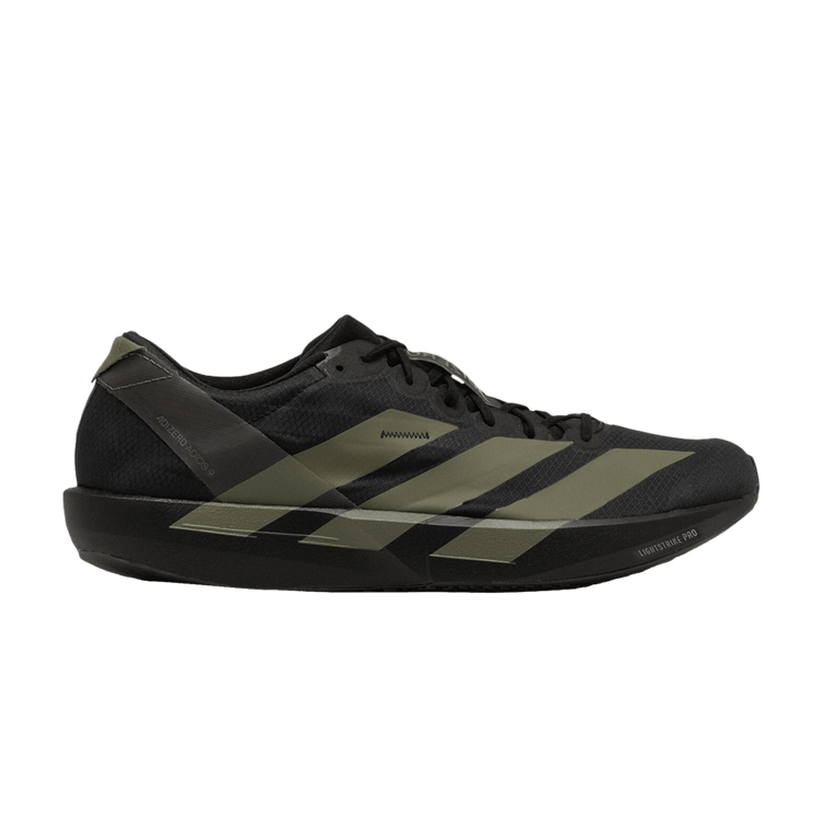 adidas Adizero Adios 9 'Black Focus Olive' — Core Black/Focus Olive/Charcoal