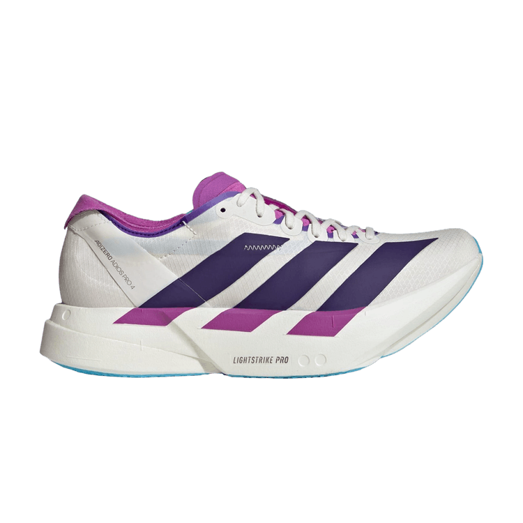 adidas Wmns Adizero Adios Pro 4 'White Collegiate Purple Semi Blue' — Core White/Collegiate Purple/Semi Blue Burst