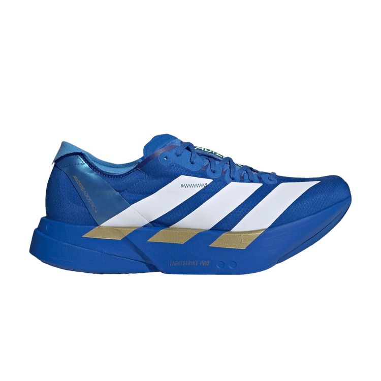 adidas Adizero Adios Pro 4 'Blue Cloud White' — Blue / Cloud White / Lime Burst