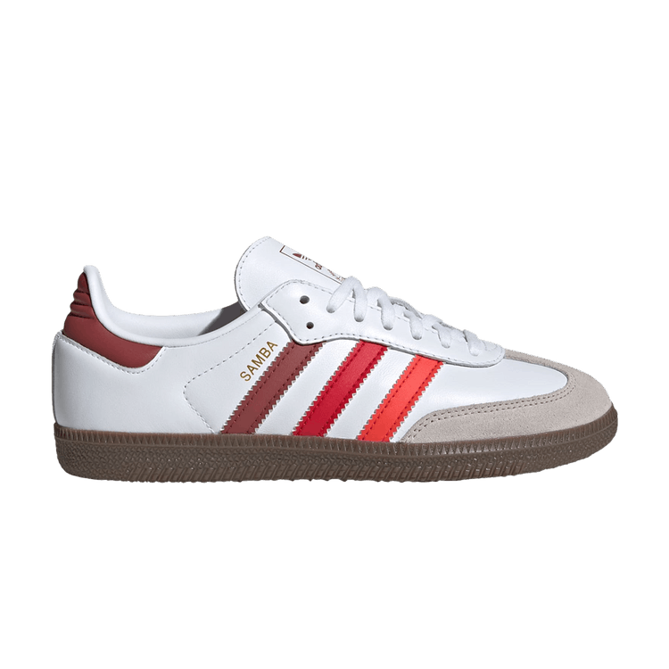 adidas Samba OG J 'White Scarlet Gradient' — White/Bright Red/Better Scarlet