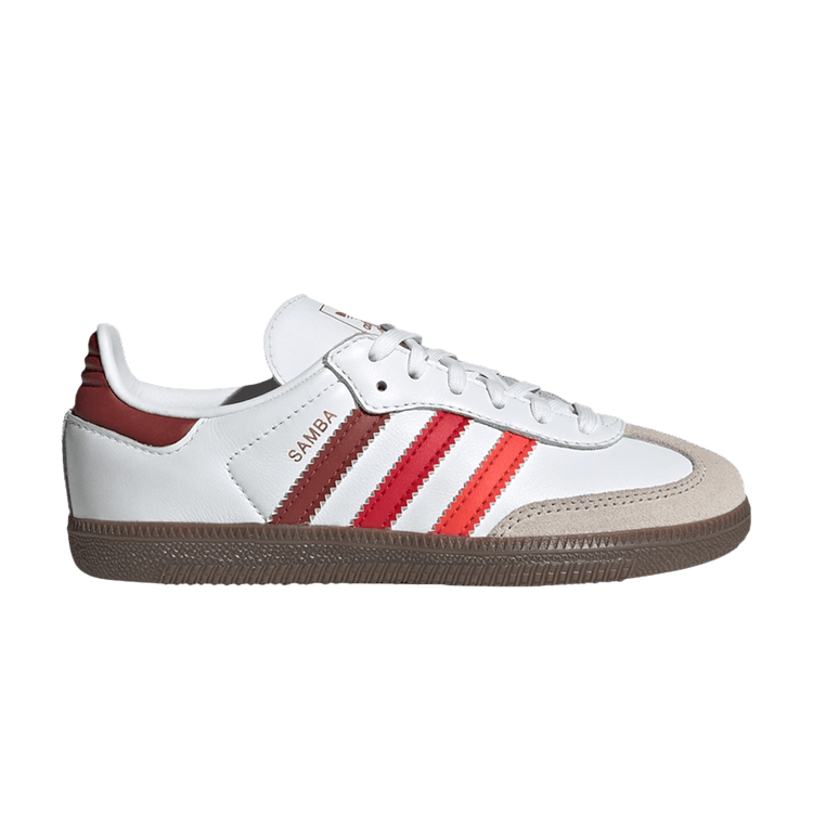 adidas Samba OG C 'White Bright Red' — Cloud White/Bright Red/Better Scarlet
