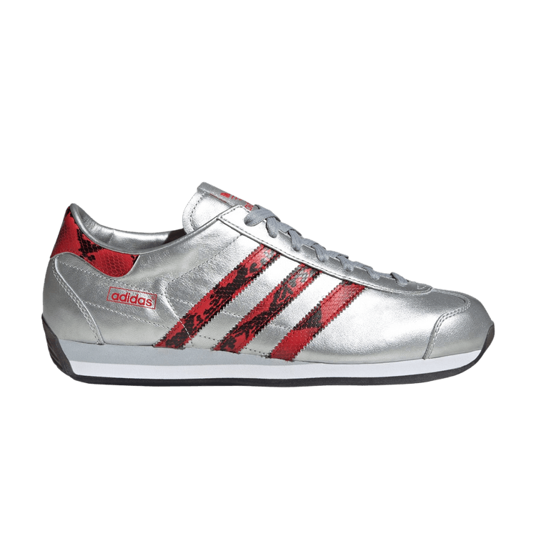 adidas Country Japan 'Snakeskin Pack - Silver Metallic Scarlet' — Silver Metallic/Better Scarlet/Core Black
