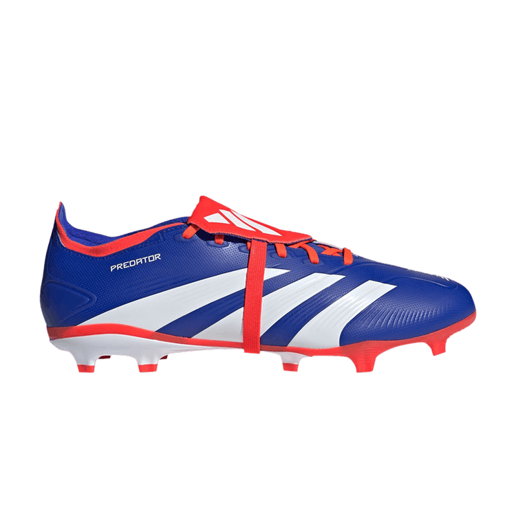 Adidas Predator League Foldover Tongue FG 'Advancement Pack' — Lucid Blue/Cloud White/Solar Red