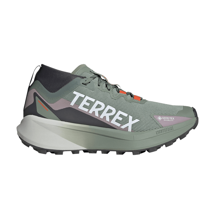 adidas Wmns Terrex Agravic Mid GORE-TEX 'Silver Green' — Silver Green/Cloud White/Preloved Fig