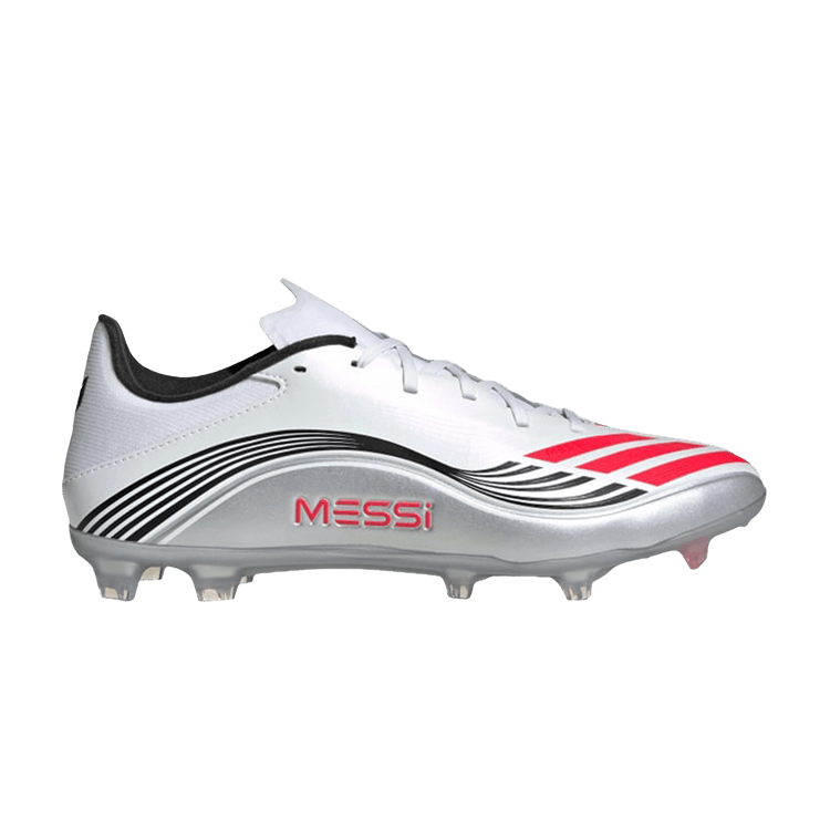 adidas Messi Adizero F50 League FG MG 'Prestig10 Pack' — Cloud White/Lucid Red/Silver Metallic