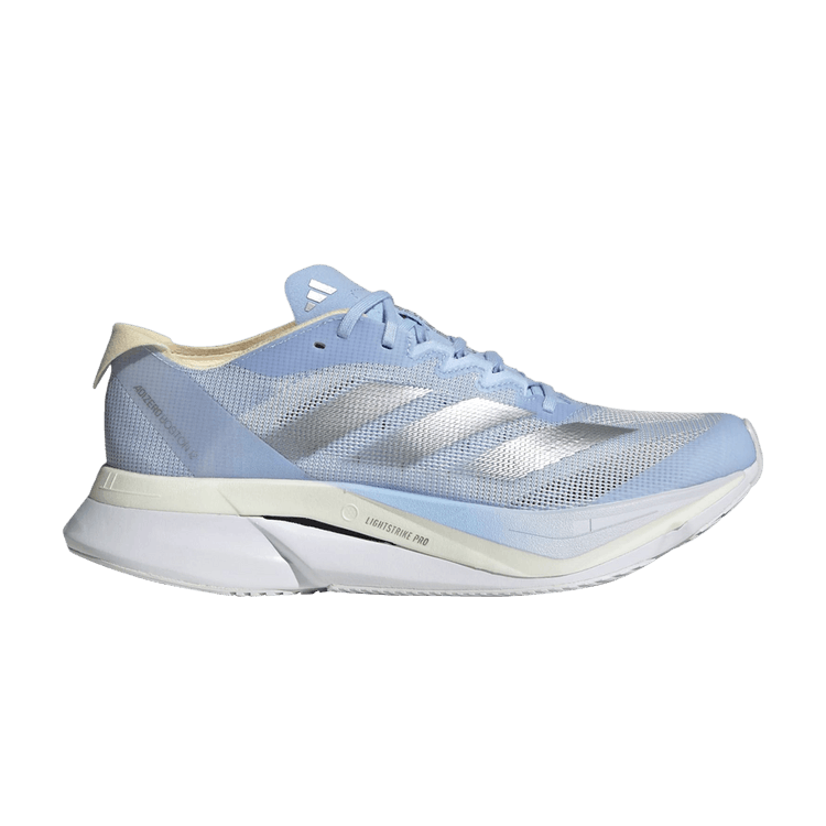 adidas Wmns Adizero Boston 12 'Boston Marathon 2025' — Dash Grey/Matte Silver/Warm Vanilla