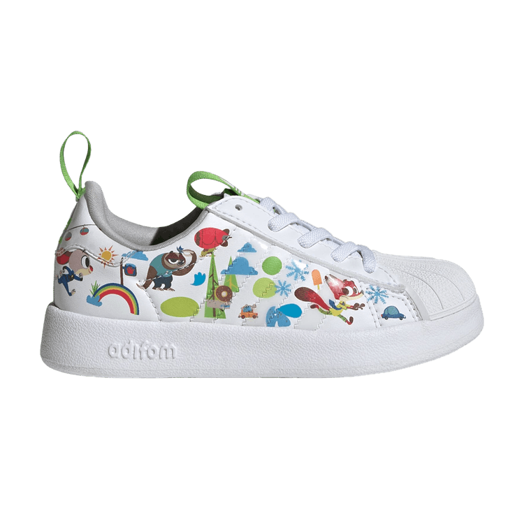 Disney x adidas adiFOM Superstar 360 C 'Zootopia' — Cloud White/Grey Two/Semi Lucid Lime