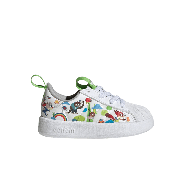 Disney x adidas adiFOM Superstar 360 I 'Zootopia' — Cloud White/Grey Two/Semi Lucid Lime